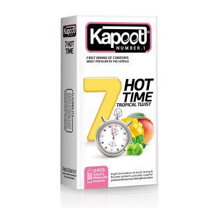 کاندوم تاخیری هفت کاره تاخیری گرم HOT TIME کاپوت 12 عددی