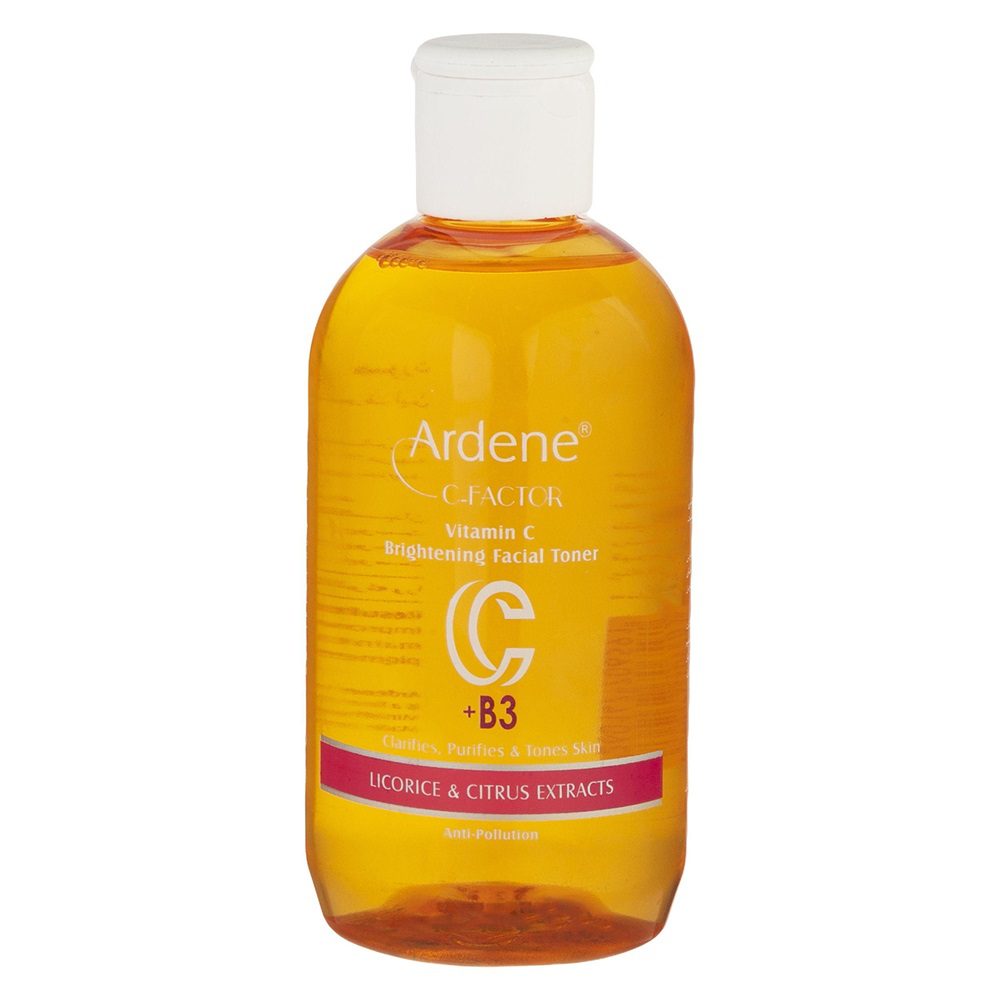 تونیک پاک کننده صورت سی فکتور سازگار با انواع پوست حاوی شیرین بیان ویتامین C، B3 و هیالورونیک اسید