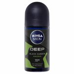 مام رول ضد تعریق مردانه نیوآ مدل Deep Black Carbon 72H اورجینال