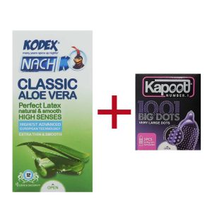 خرید کاندوم کدکس کلاسیک آلوئه ورا + اشانتیون